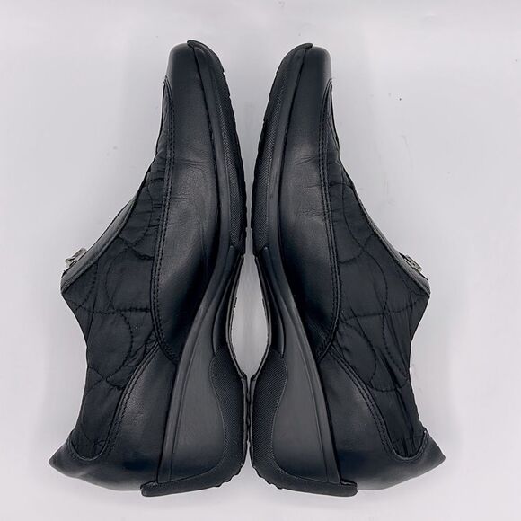 Aquatalia Shoes Size 7.5 Bootie Quilted Slip On Black - Picture 9 of 15